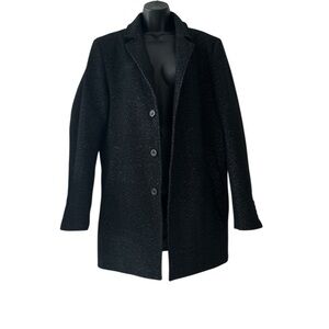 GUESS Black Winter Coat Fully Lined Like New sz M